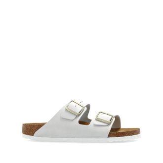 Birkenstock Sliders, female, White, Size: 6 US Arizona