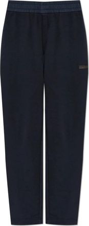 Moncler Trainingsbroeken With Logo - Heren - Sweatpants - Blauw - L - Katoen - Broeken