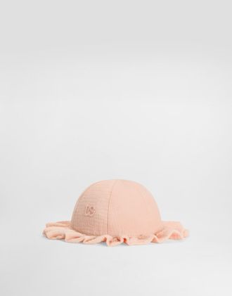 Dolce & Gabbana Cotton Gauze Bucket Hat - Woman Accessories And Baby Carriers Pink Ii