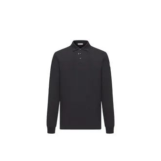 Moncler Moncler Logo Cotton Piquet Polo Shirt, Men, Blue, Size: 3xl