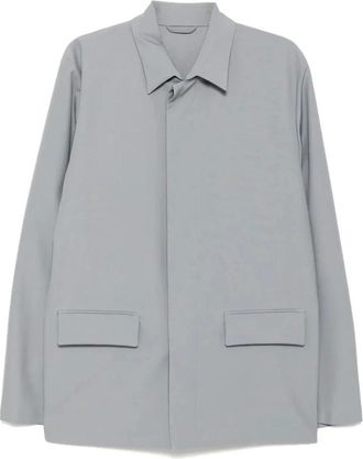 Rier Light Jackets, male, Gray, XL, Popeline Wool Jacket