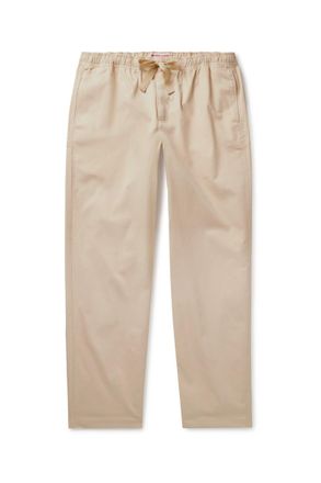 Orlebar Brown Alex Slim-Fit Brushed Cotton-Blend Twill Drawstring Trousers