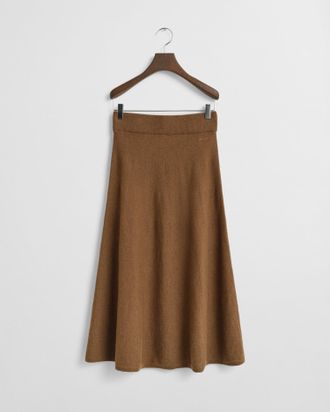 GANT Women Superfine Lambswool Skirt (S) WARM KHAKI