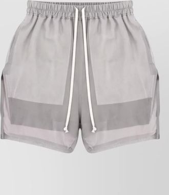 Rick Owens sheer panel mens boxer style shorts