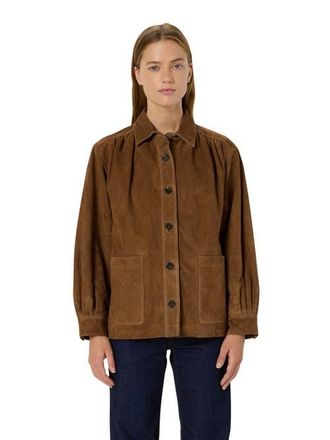 Gerard Darel Nomelie Suede Jacket in Straw at Nordstrom, Size Medium
