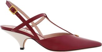 Bally Katy Slingback Leather Pumps, Brand Size 40 ( US Size 9.5 )