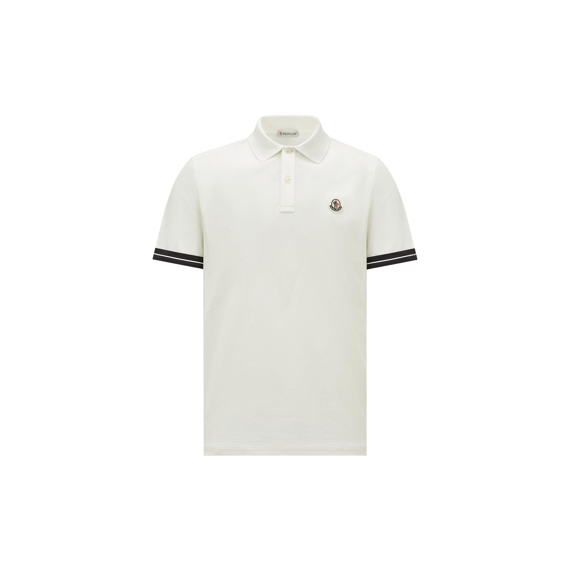 Tシャツ・カットソー MONCLER Men Polo Shirts 097 8C000 09 83927041 White White Logo Polo Shirt - Moncler - Men | WE IN STYLE