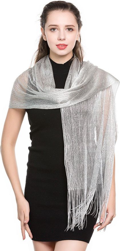 silver shawls and wraps for evening dresses Women's Shawls and Wraps for Evening Dresses Wedding Scarf Elegant Bridal  Stoles Shrug for Bride and Bridesmaid 2026