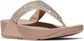 FitFlop Lulu Maxi Crystal Post Toe Sandal in Classic Beige at Nordstrom Rack, Size 10