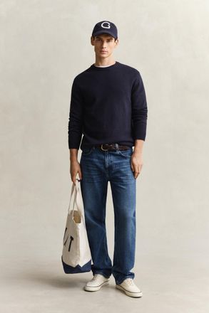 GANT Men Straight Fit Jeans (40/34) MID BLUE WORN IN