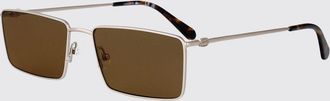Lacoste Occhiali da sole aviator in metallo con lenti ambrate e logo in rilievo