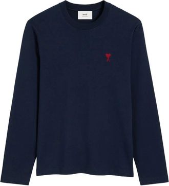 Ami Ami T-shirt Manches Longues Ami De Coeur Rouge