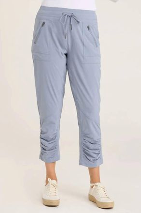 Xcvi Parachute Crop Pull-On Pants In Denim Blue