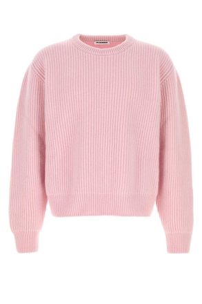 Jil Sander Pink Crew Neck Sweaters