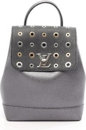 Louis Vuitton Pre-owned Lockme Lederrugzak - Dames - Vintage Rugzakken - Grijs - ONE Size - Leer - Vintage