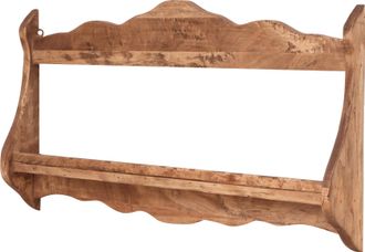 Biscottini International Escurridor De Estilo Country De Madera Maciza De Tilo Acabado Con Efecto Natural 84x11x43 Cm