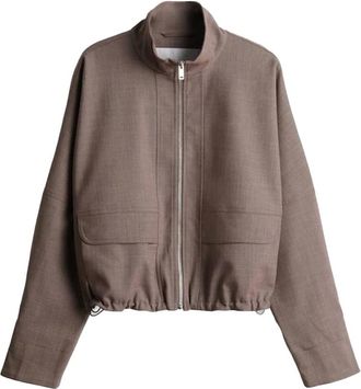 OPUS Hokia Jacket - Dames - Jassen - Bruin - Maat: XS Viscose