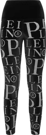 Philipp Plein Velvet Leggings Stones All over PP