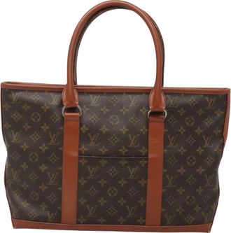 Louis Vuitton Weekend Pm Brown Canvas Tote Bag (Pre-Owned)