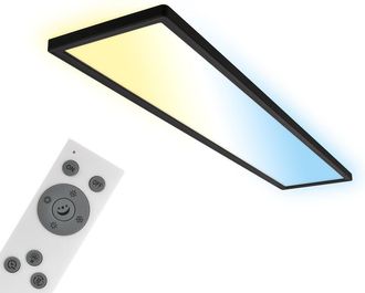 Briloner Tava Led Soffitto 98cm, Dimmerabile, Telecomando, Nero - Briloner