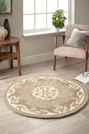 Origin Store Shensi Rug in Beige | Size: 120 cm diameter
