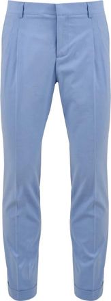 Daniele Alessandrini P4037N8804400 Vista 21 - Heren - Slim Fit Broeken - Blauw - S - Leer - Broeken