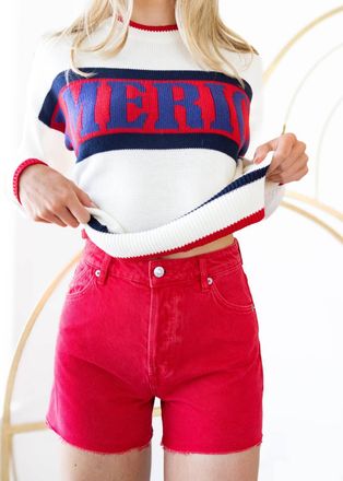 Rolla's Raw Hem Original Shorts In Red