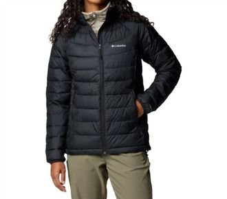 Columbia Womens Powder Lite Ii Full Zip Insulated Jacket In Black