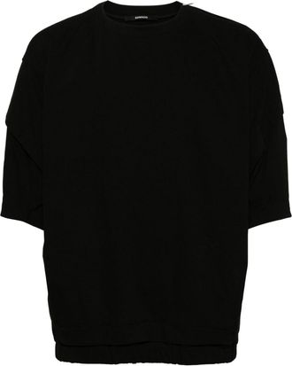 Songzio Underart short-sleeve sweatshirt - men - Nylon/Polyurethane/Rayon - 46 - Black