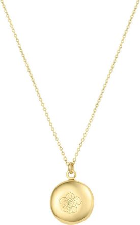 Set & Stones Ruby Birth Flower Necklace in Gold /February at Nordstrom