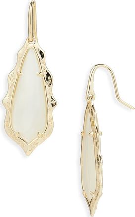 Kendra Scott Adriana Scallop Drop Earrings in Gold Natural Mother Of Pearl at Nordstrom