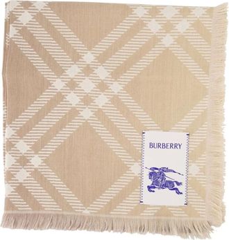 Burberry Accessoires, Dames, Beige, ONE Size, Wol, Mu Sjaal