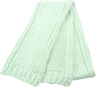 Chanel Pre-owned Scarves, female, Green, Size: ONE SIZE Pre-owned Wool Mohair Scarf