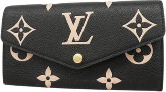 Louis Vuitton Pre-owned Wallets, female, Black, Size: ONE SIZE Pre-owned Canvas Long Wallet (bi-fold)