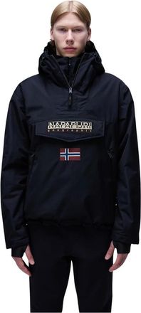 Napapijri Zwarte Rainforest Next Anorak Jas - Heren - Winterjassen - Zwart - 2XL - Jassen