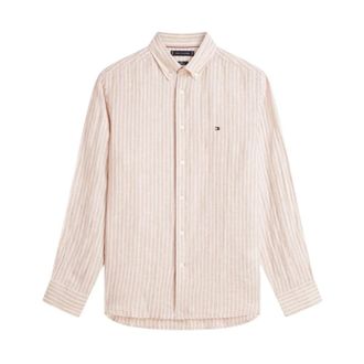 Tommy Hilfiger Casual Shirts - Heren - Casual Overhemden - Beige - XL - Overhemden