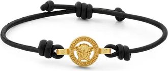 Versace Bracciale Medusa 95 in pelle - Oro