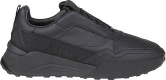 Dsquared2 Black Flow Lace-Up Low-Top Calf Leather Sneakers