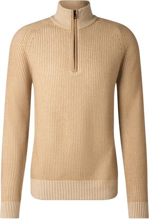 Bogner Dwayne Virgin Wool and Cashmere Turtleneck Jumper for men - Camel/Cream - XXL