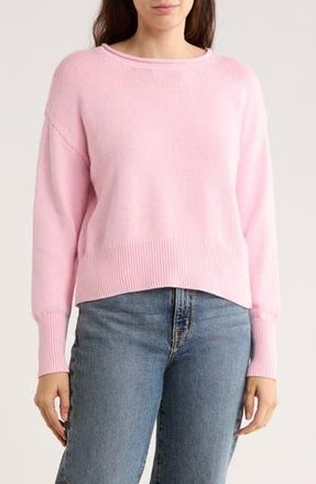 CeCe by Cynthia Steffe Crewneck Sweater in Precious Pink at Nordstrom Rack, Size X-Large