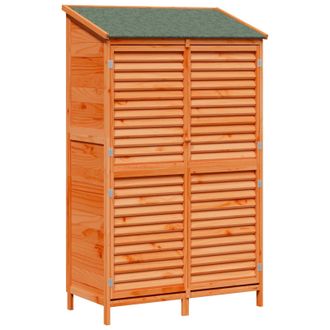 vidaXL Cobertizo De Jard&iacute;n Marr&oacute;n 106 X 56 X 176,5 Cm Vidaxl