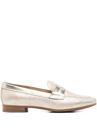 Geox Loafers met metallic-effect - Goud