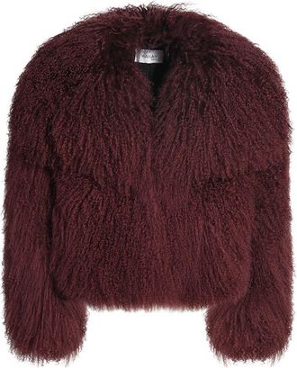 Wanan Luxury Cappotto Loyenne Borgogna in Mongolia-Donna
