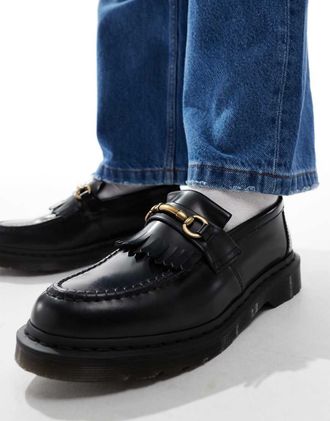 Dr. Martens Dr. Martens - Adrian - Mocassini neri in pelle con morsetto-Nero