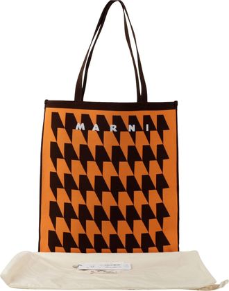 Marni Pattern Tote Shoulder Bag