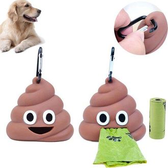OEM Dispensador De Bolsas Para Excrementos De Mascotas - Con Soporte Para Bolsas A Prueba De Fugas - Juego De 2