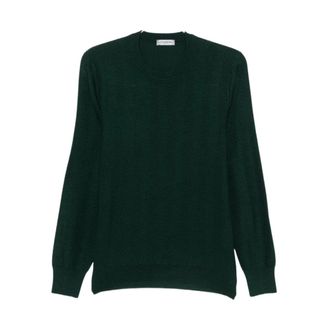 Vengera Truien & Vesten, Heren, Groen, 2Xl, Chevron Gebreide Trui met Ronde Hals
