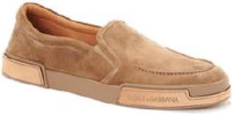 Dolce & Gabbana Bruine platte schoenen voor vrouwen - Heren - Loafers - Bruin - 41 EU - Schoenen