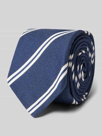 Gierremilano Seidenkrawatte aus reiner Seide mit Logo-Patch in Marine, Gr&ouml;&szlig;e 1