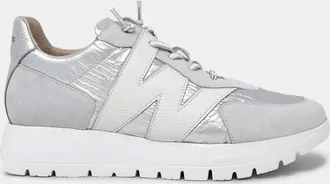 Wonders Womens Oslo Sneakers In Blanco/plata